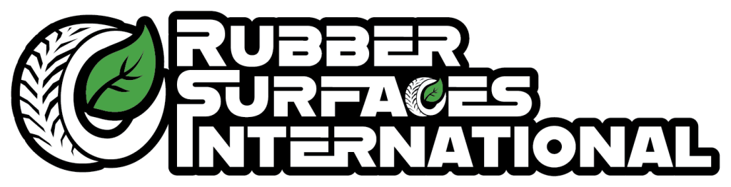 Rubber Surfaces International white black green
