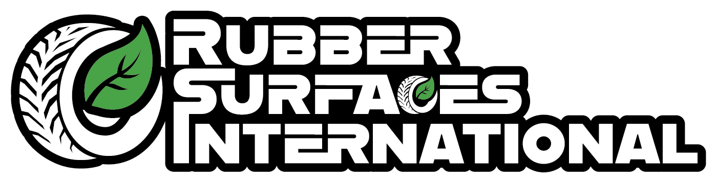 Rubber Surfaces International white black green